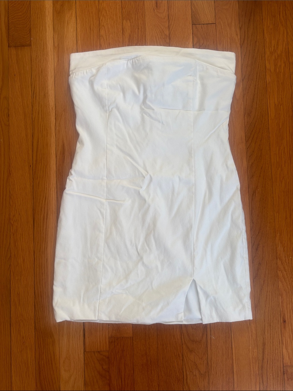 Strapless White Bodycon Dress